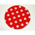 Andreas Red and White Dots Silicone Trivet trivets 3PK TR161
